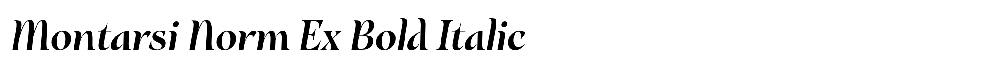 Montarsi Norm Ex Bold Italic image